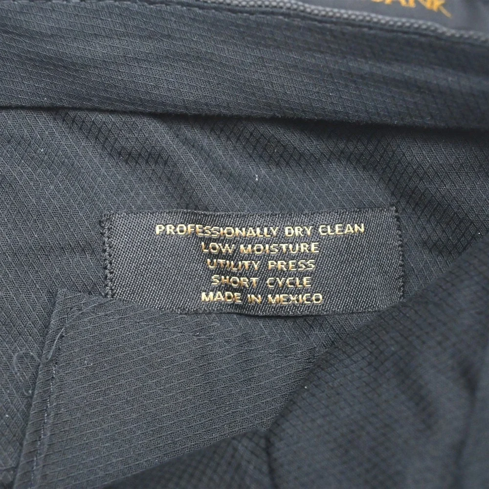 Jos A Bank 38R 32x30 Navy Blue Striped 100% Wool Gordon Mens Jacket Pants Suit